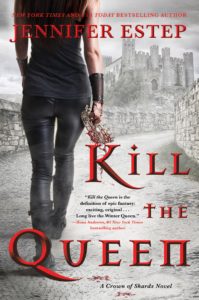 Kill the Queen cover art featuring woman holding a bloody crown