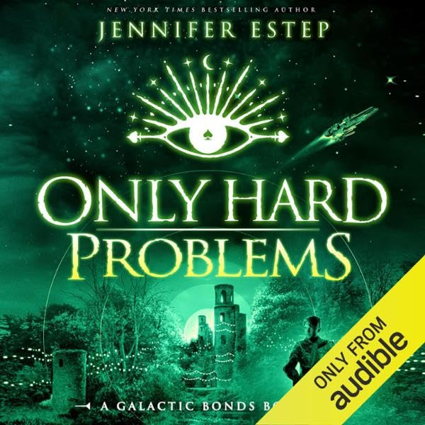 Only Hard Problems audiobook cover art -- man standing on a green background